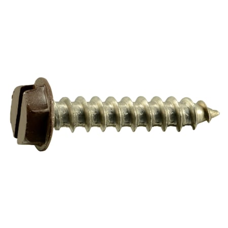 Midwest Fastener Sheet Metal Screw, #10 x 1 in, Painted 18-8 Stainless Steel Hex Head 15 PK 71072